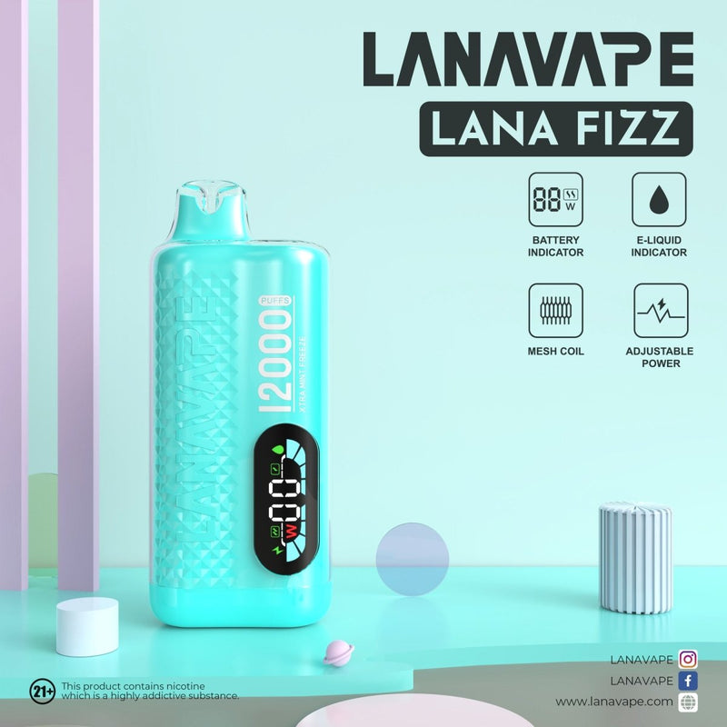 Lana Fizz 12K ミント味 - BandVape