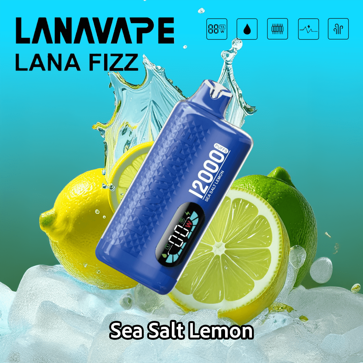 Lana Fizz 12K シーソルトレモン味 | BandVape