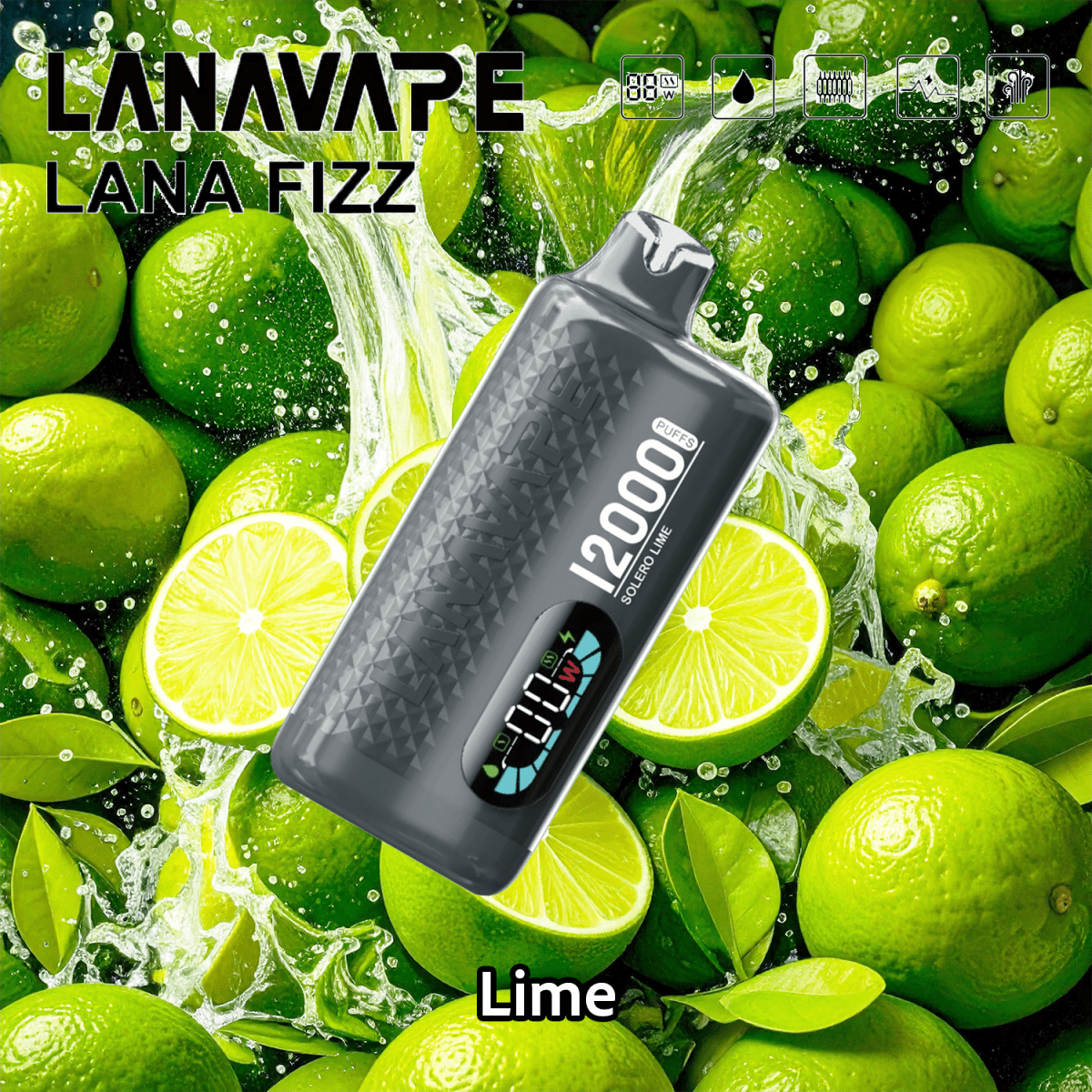 Lana Fizz 12K ライム味 - BandVape